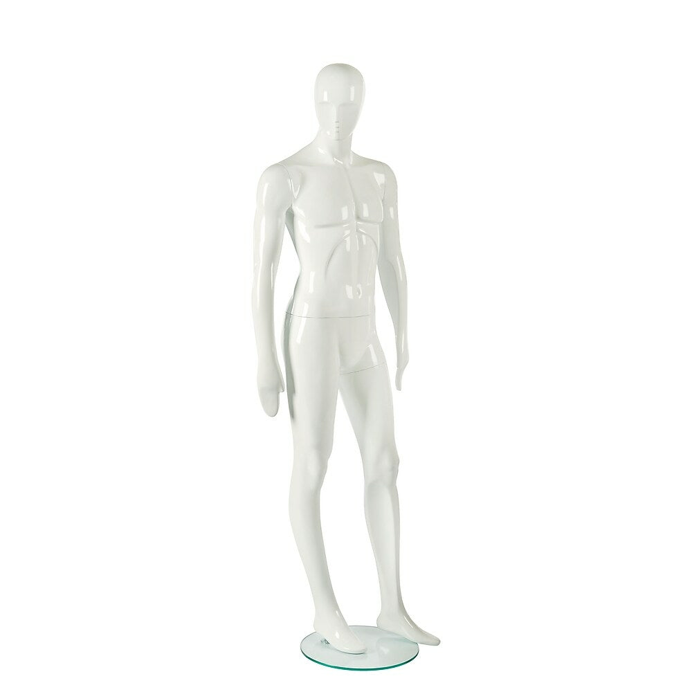 Image of RP Adult Male Abstract Mannequin, Shiny White