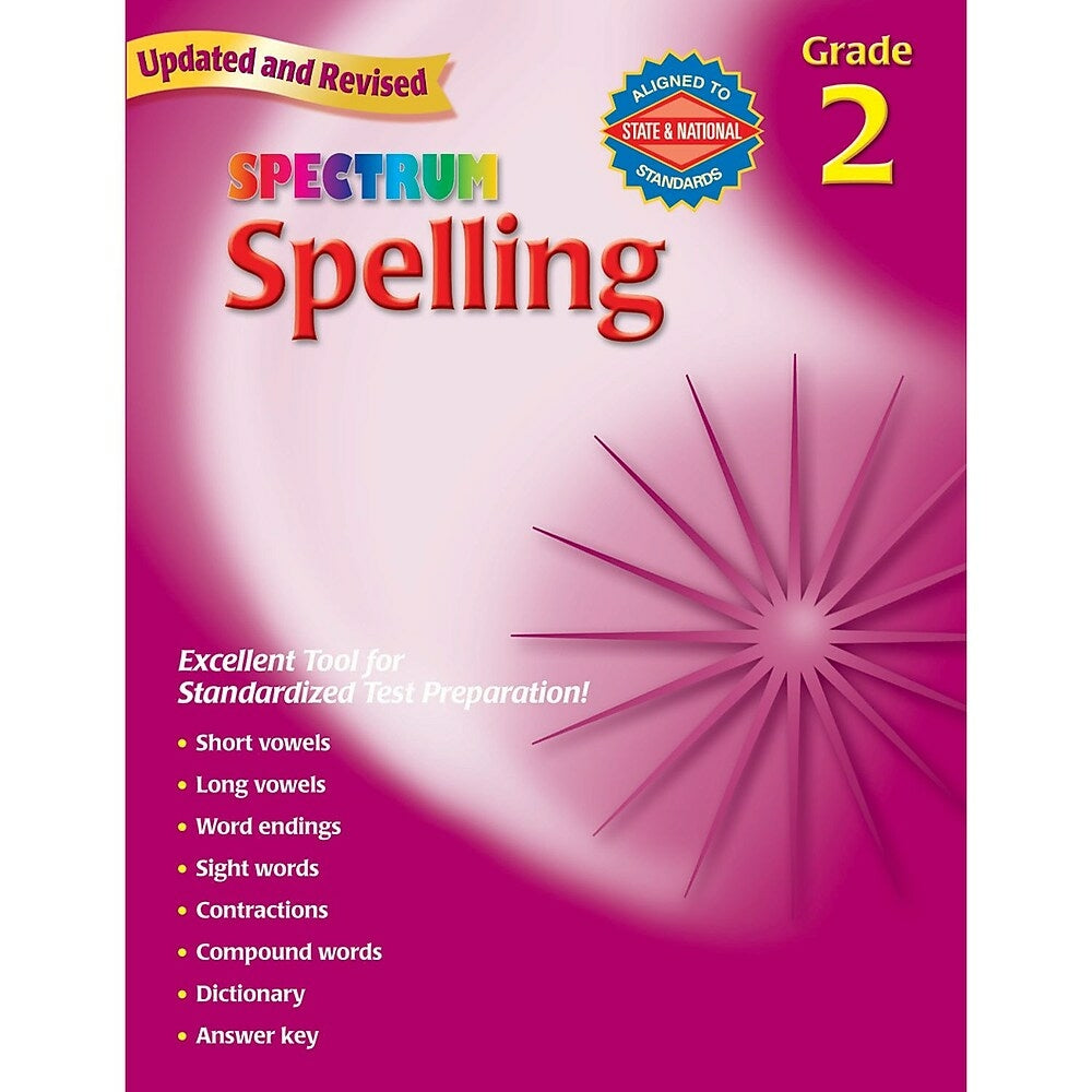 Image of Carson Dellosa "Spectrum: Spelling" Workbook, Grade 2 (CD-704598)