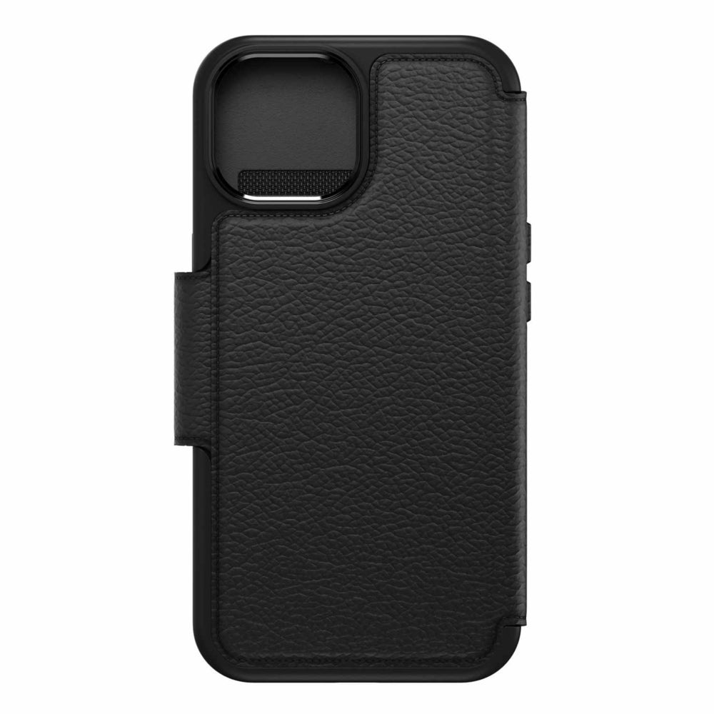 Image of Otterbox Strada Folio Case with MagSafe for iPhone 15 - Shadow, Black_74085