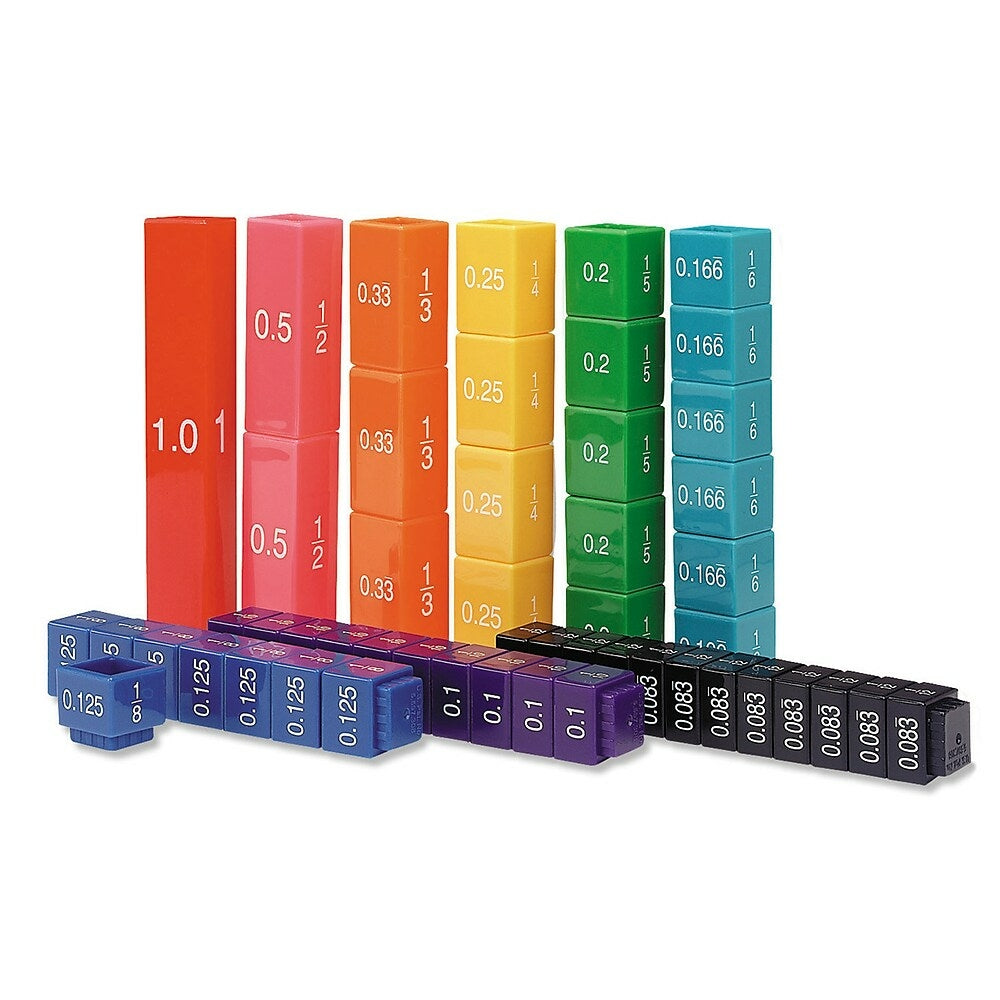 Image of Learning Resources Fraction Tower Equivalency Cubes Set