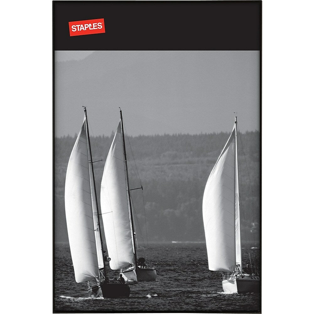 Image of Staples Aluminum Poster Frame, 24" x 36", Black