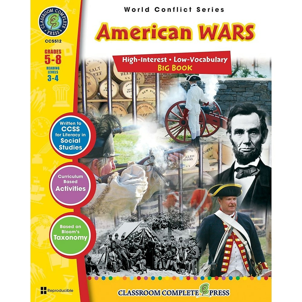 Image of eBook: American Wars Big Book - (PDF version - 1-User Download) - ISBN 978-1-55319-554-2 - Grade 5 - 8