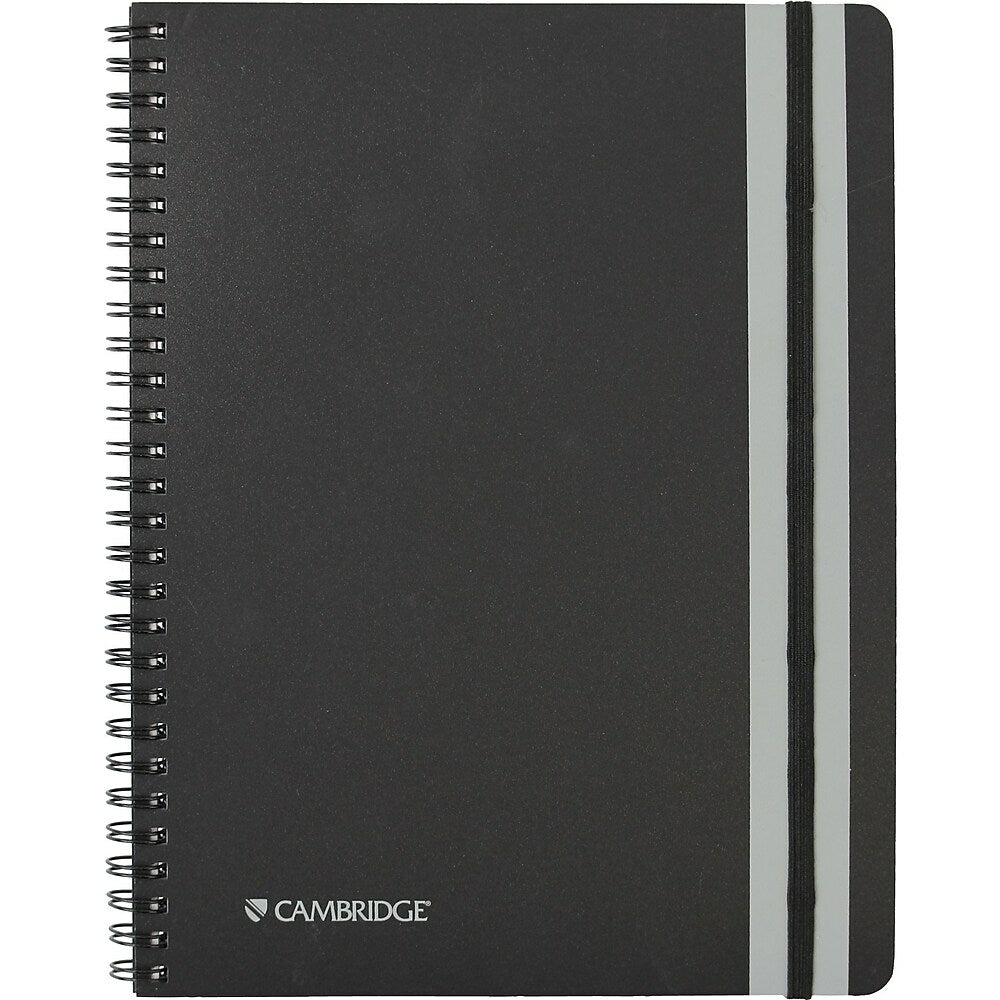 Image of Cambridge Project Notes Poly Business Notebook, 9-1/2" x 7-1/4", 160 pages, Black