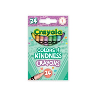 Crayons de cire aux couleurs de la peau Colors of the World Crayola, boîte  de 24