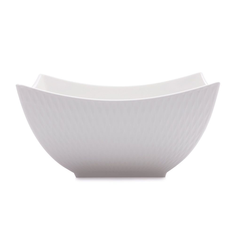 Image of Maxwell & Williams Diamonds Square Bowl - 9.5" - White