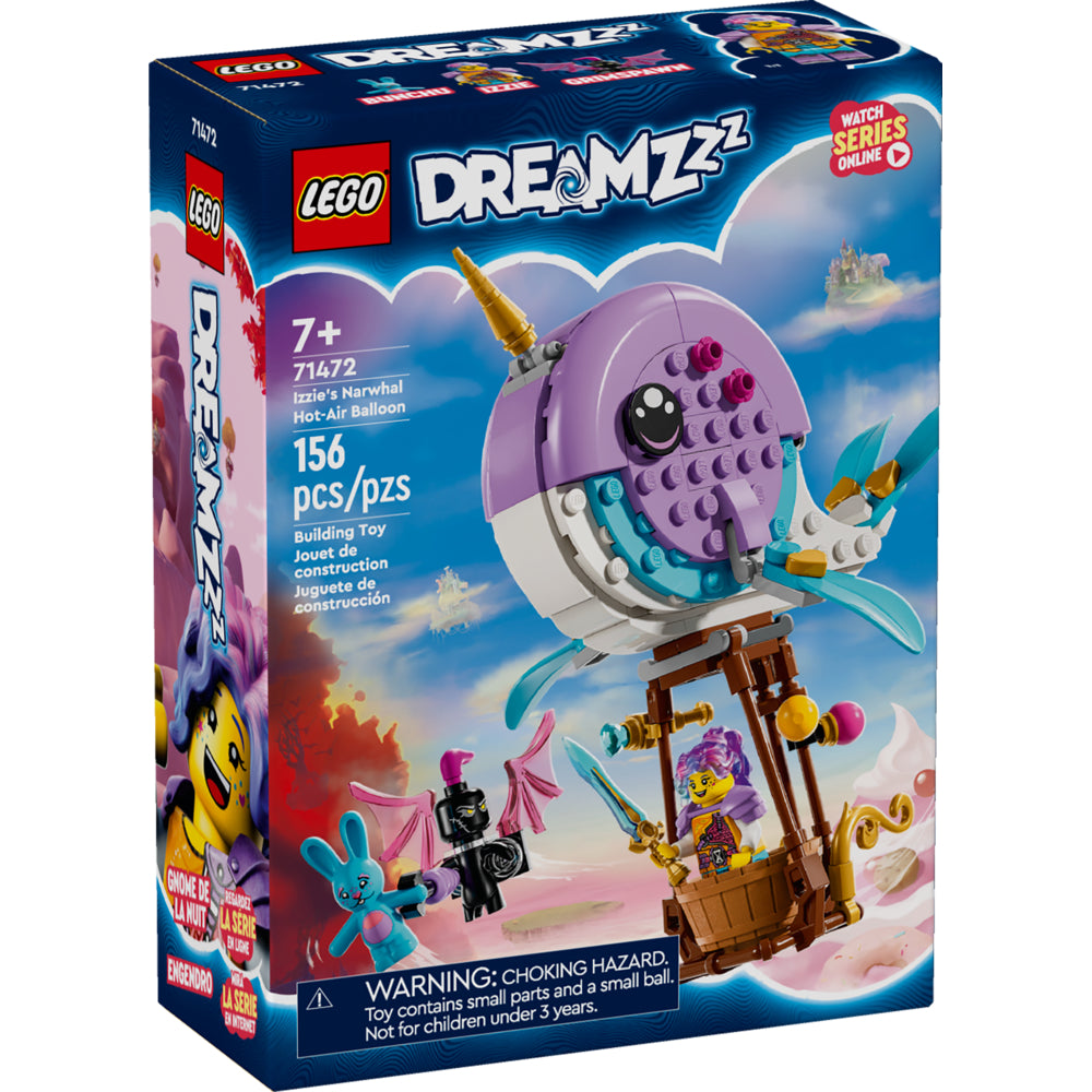 Image of LEGO DREAMZzz Izzie's Narwhal Hot-Air Balloon - 156 Pieces