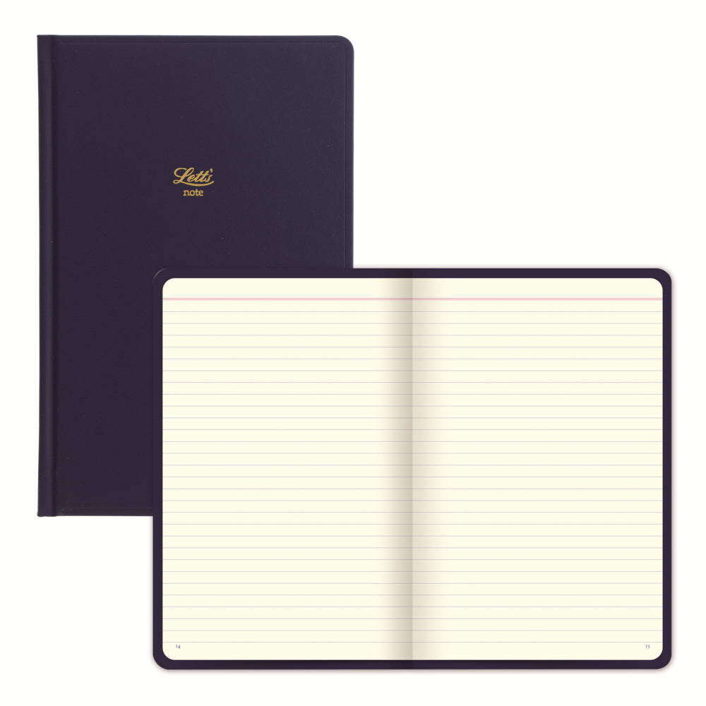Image of LETTS Icon Book Ruled Notebook - 7-7/8" x 5" - Navy - 235 Pages