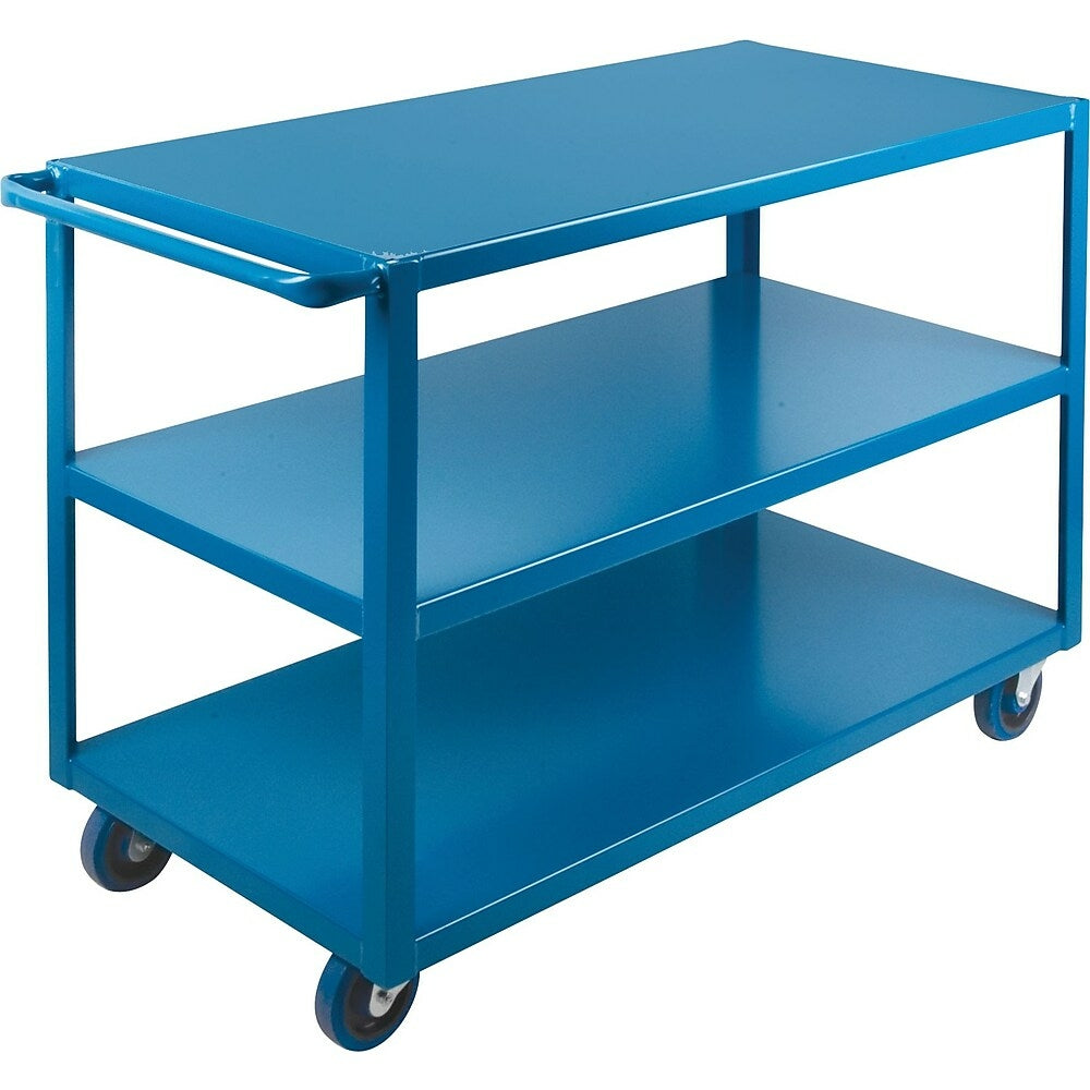 Image of Kleton Heavy-Duty Shelf Carts, 3 Tiers, 24" W x 36" H x 48" D, 1200 Lbs. Capacity