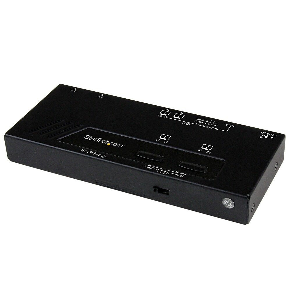 Image of StarTech 2X2 HDMI Matrix Switch with Automatic And Priority Switching, 1080P