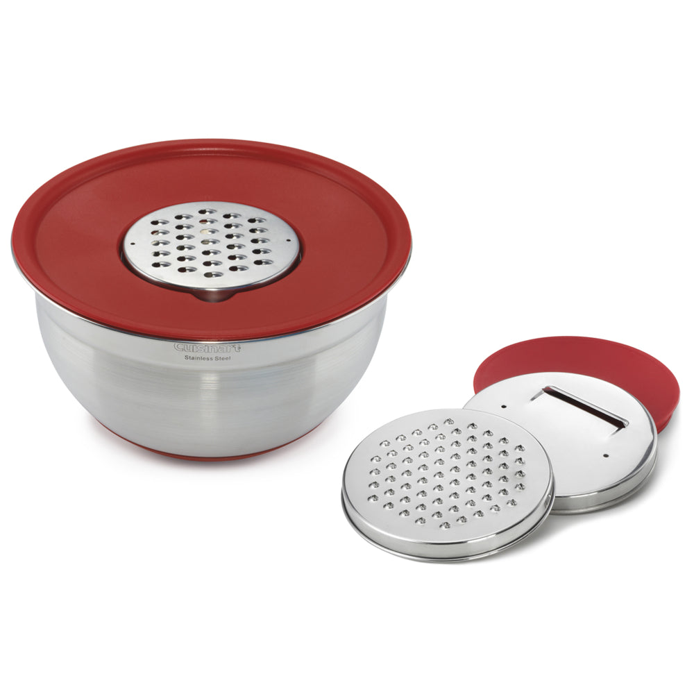 Image of Cuisinart Mixing Bowl with Graters - Red