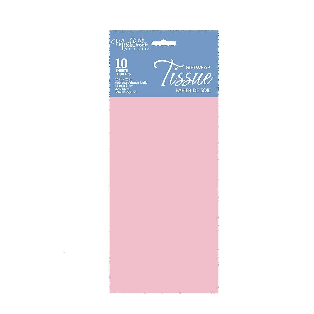 Image of Millbrook Studios Tissue, Light Pink, 10 Pack (93004)