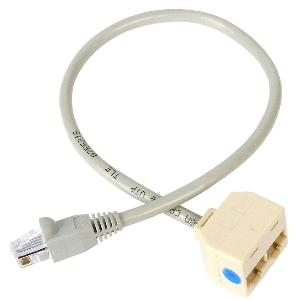 Image of StarTech 2-1 RJ45 Splitter Cable Adapter, F/M