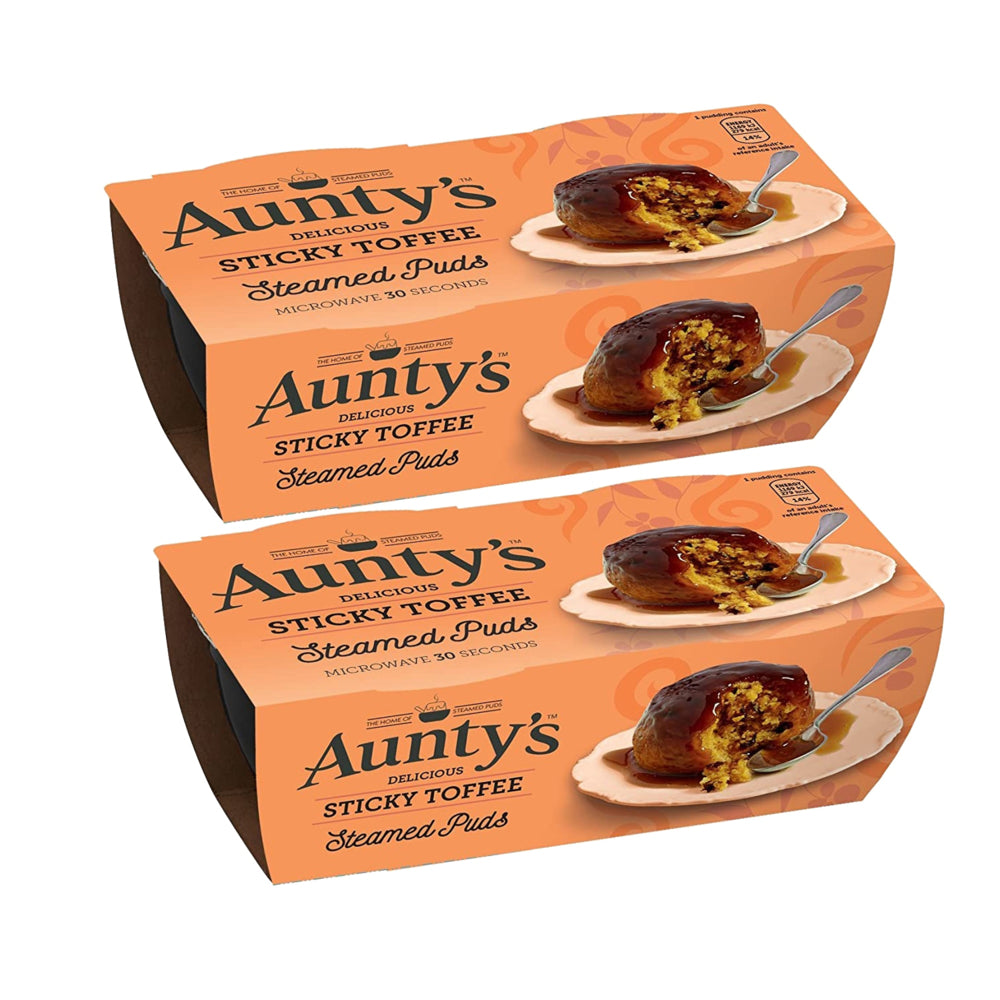 Image of Aunty's Sticky Toffee Pudding - 95g Per Pack - 2 pack