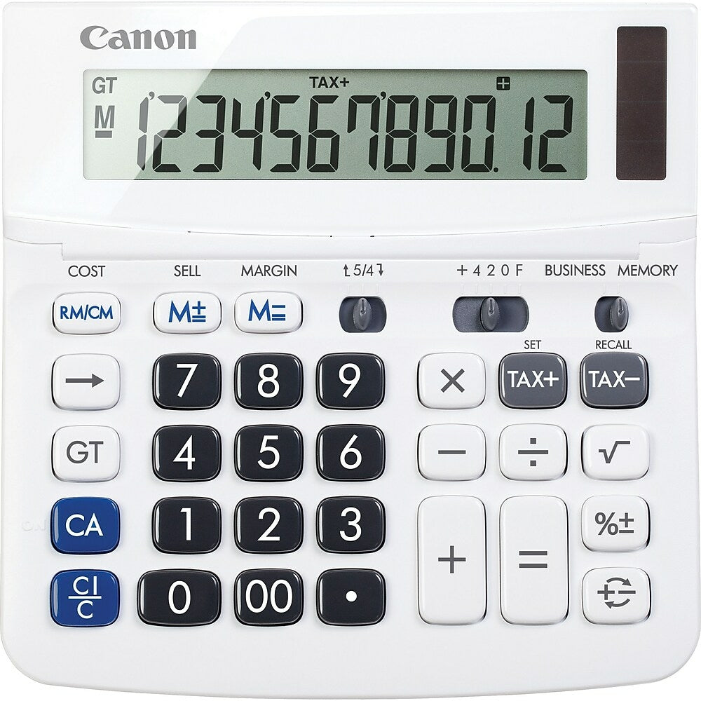 Image of Canon WS-220TSG 12-Digit LCD Display Desktop Calculator