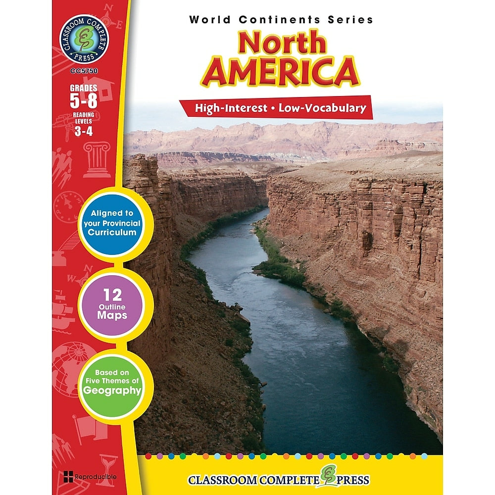 Image of eBook: North America - (PDF version - 1-User Download) - ISBN 978-1-55319-308-1 - Grade 5 - 8