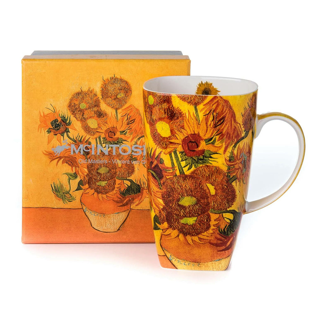 Image of McIntosh Van Gogh Sunflowers Mug with Gift Box - 19.60oz