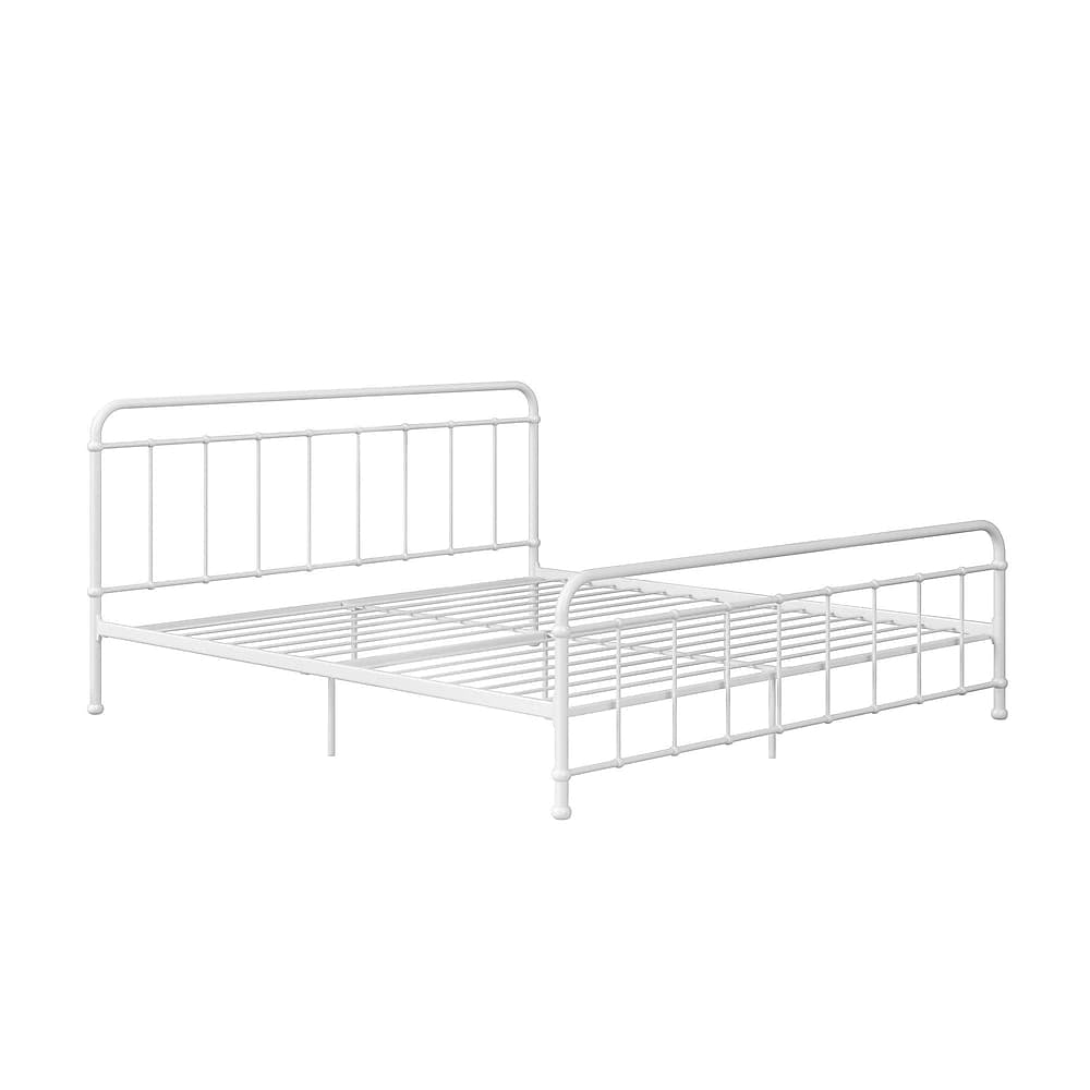 Image of DHP Brooklyn Iron King Bed - White