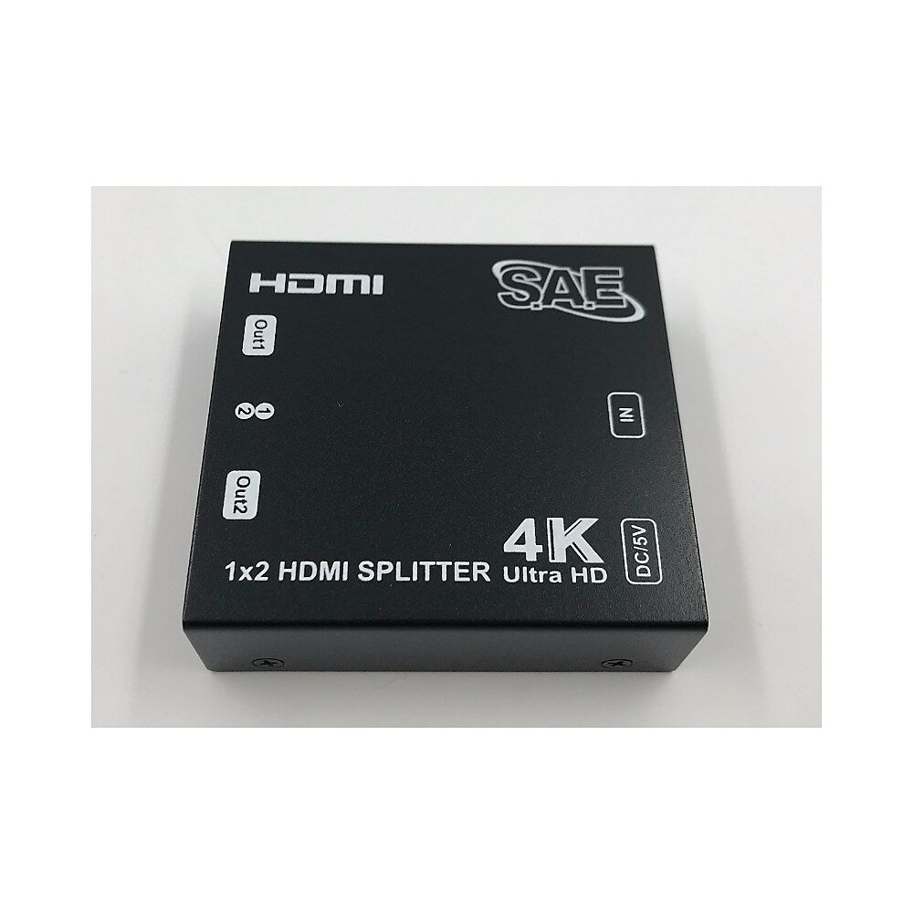 Image of SAE 4K 2-Port HDMI Splitter (HDMI-SP102)