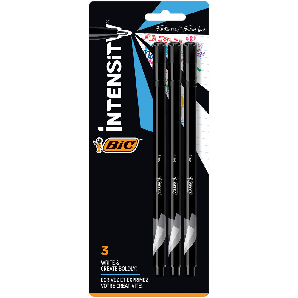 Image of BIC Intensity Fineliner Marker Pen Set, 3 Pack
