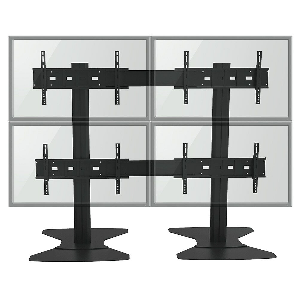 Image of TygerClaw TV Stand for 30" - 60" TV, 81.8" x 37.4" x 64.8", Black