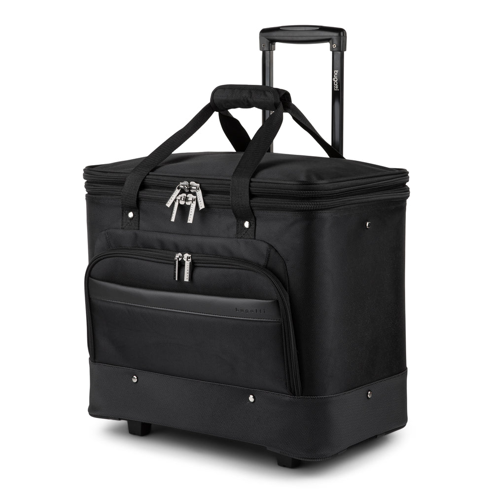 Image of Bugatti 17" Litigation Business Case with Wheels, Black