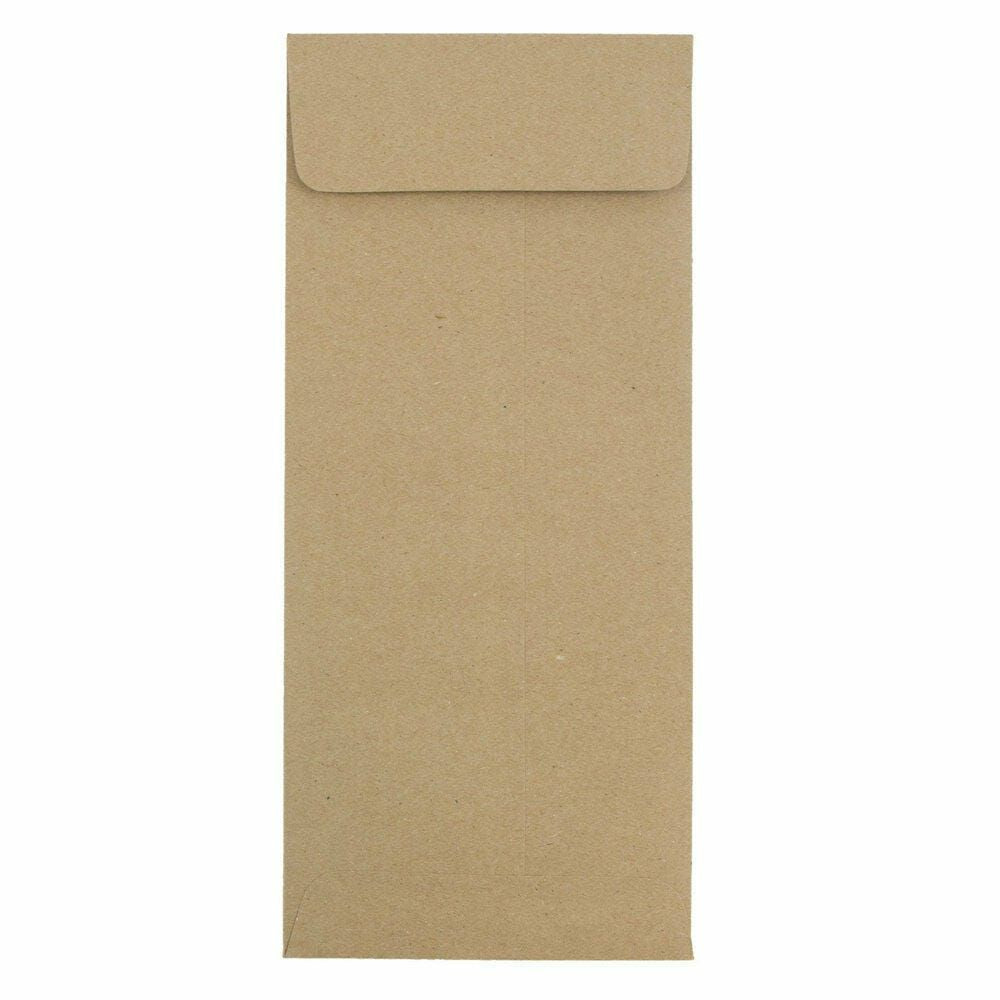 Image of JAM Paper #12 Policy Business Envelopes - 4.75" x 11" - Brown Kraft Paper Bag - 25 Pack