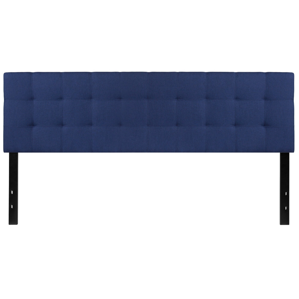 Image of Flash Furniture Bedford Tufted Upholstered King Size Headboard - Navy Fabric