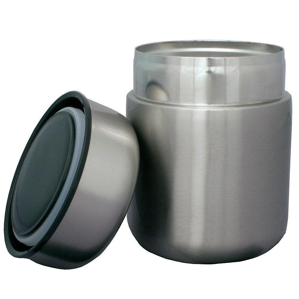 Image of Geo Stainless Steel Vacuum Flasks, 350mL, Silver, 2 Pack, Grey