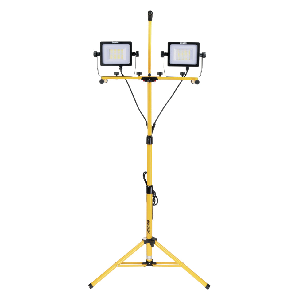 Image of Energizer Professional Grade 20000 Lumen Tripod Dual LED Work Light - Yellow/Black