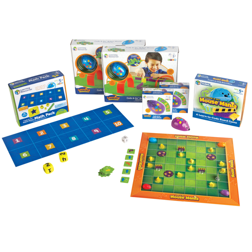 Image of Learning Resources Code & Go Robot Mouse Classroom Set - Multicolor