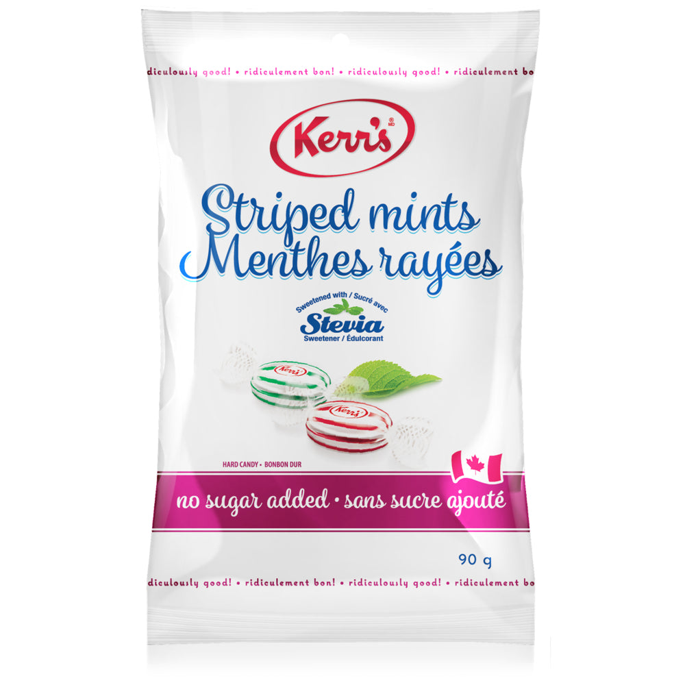 Image of Kerr's Light Candies - Striped Mints - No Sugar Added