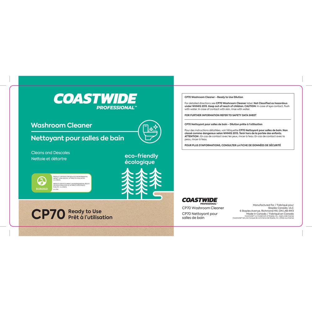 Image of Coastwide Professional CP70 Washroom Cleaner Concentrate Secondary Label