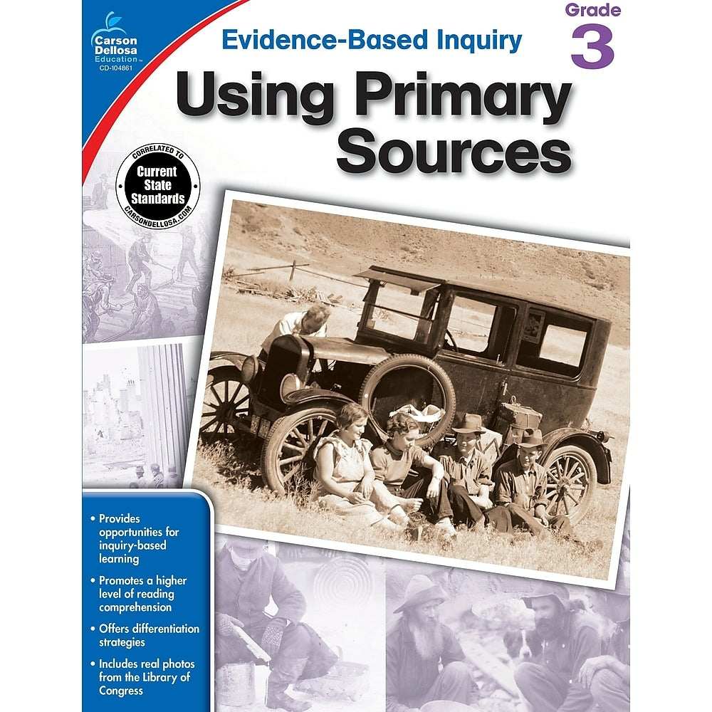 Image of eBook: Carson Dellosa 104861-EB Using Primary Sources - Grade 3