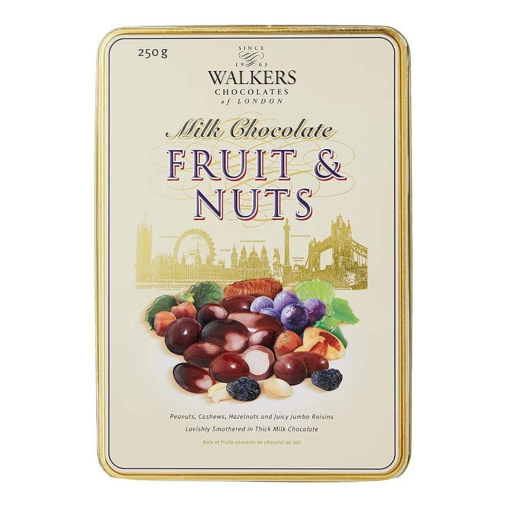 Image of Walkers Chocolate Fruit & Nut Assortment Tin 250g
