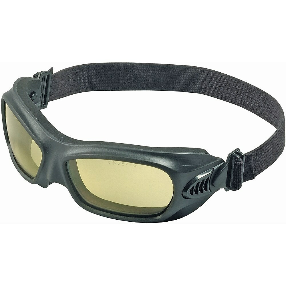 Image of Jackson Safety Kleenguard Wildcat Safety Goggles, Amber Tint, Anti-Fog, Elastic Band - 4 Pack