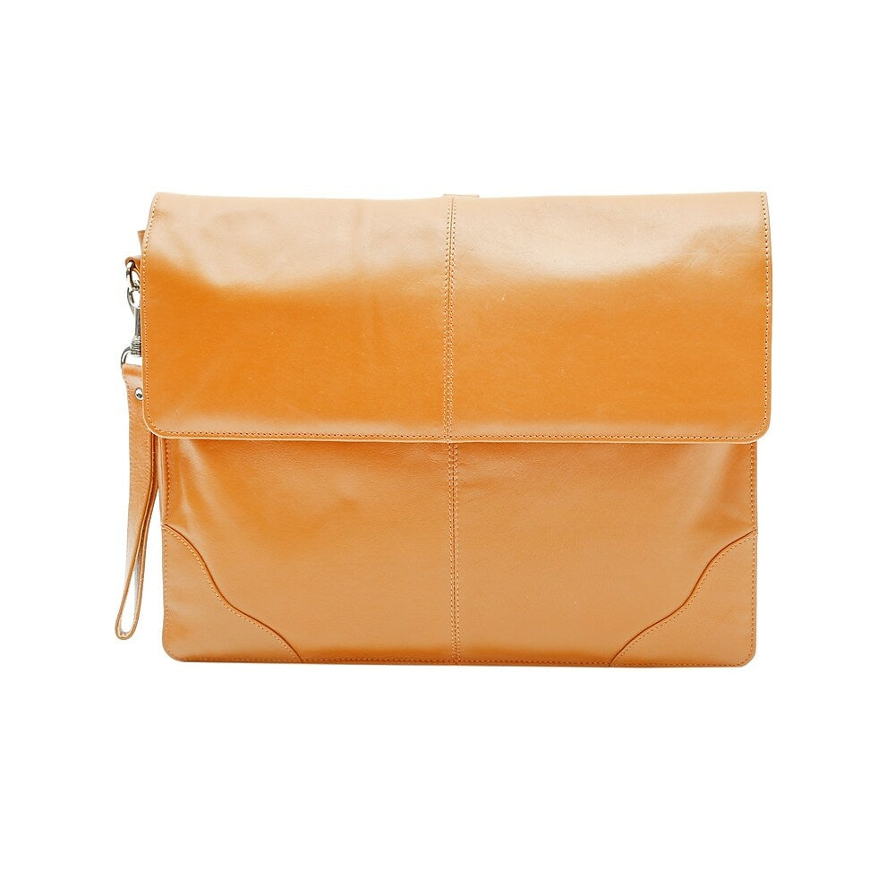 Image of Ashlin Genuine Leather Underarm Briefcase Valise, Medium Brown