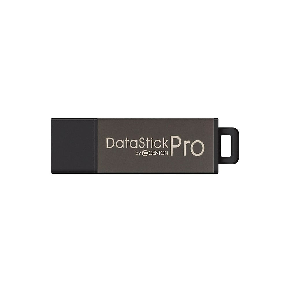 Image of Centon DataStick Pro 64 GB USB 2.0 Flash Drive - Grey, Black