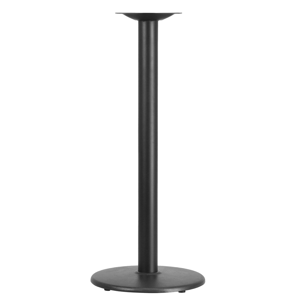 Image of Flash Furniture 18" Round Restaurant Table Base with 3" Dia. Bar Height Column, Black