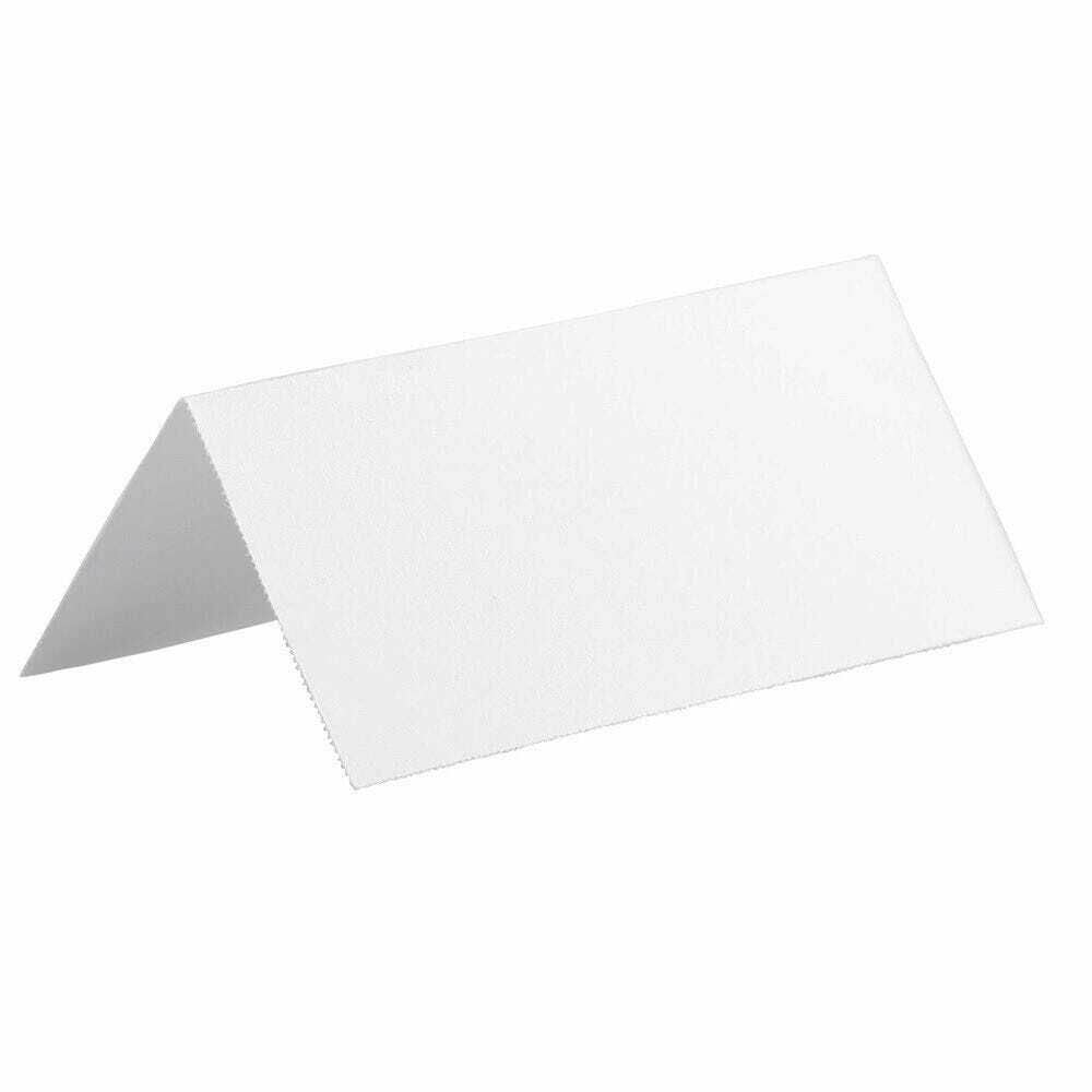 Image of JAM Paper Printable Place Cards - 3 3/4" x 1-3/4" - White Placecards - 12 Pack