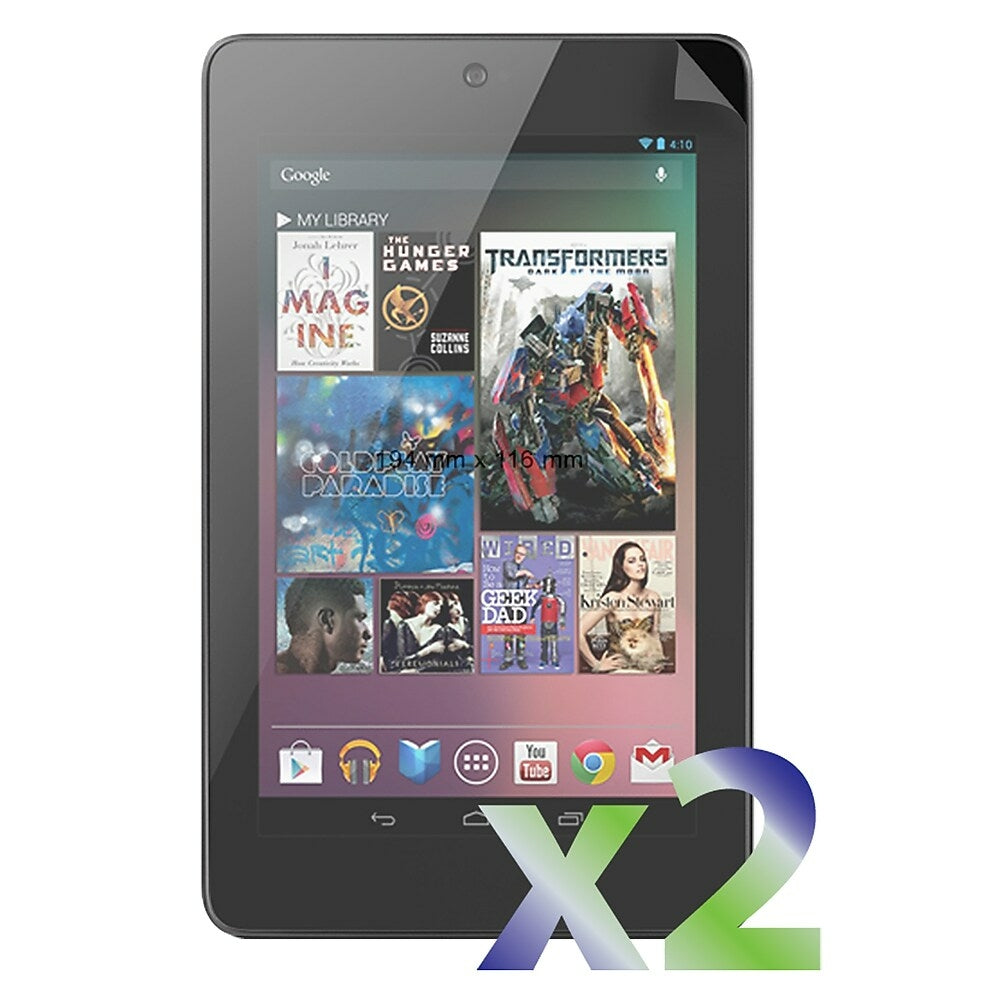 Image of Exian Google Nexus 7 2012 Screen Protectors, Clear, 2 Pack