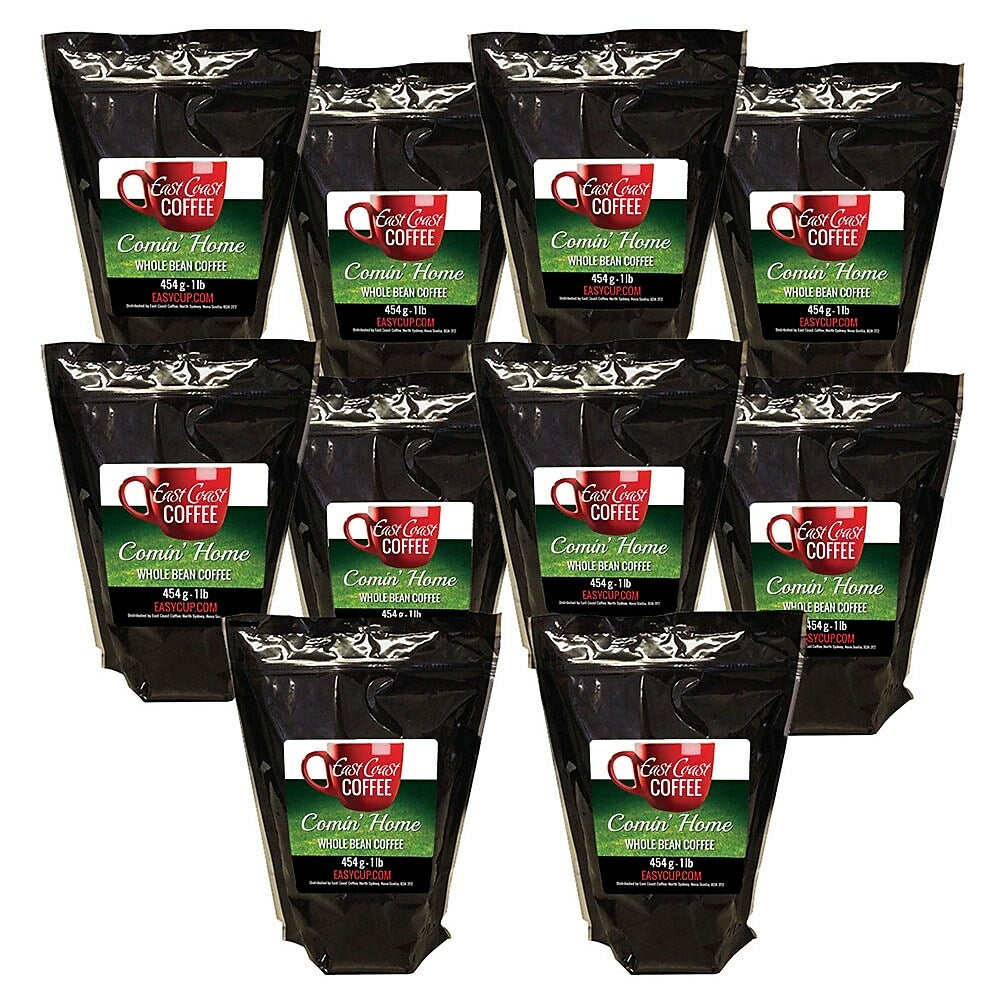 Image of East Coast Coffee Comin' Home Medium Roast Whole Bean Coffee - 10 Pack