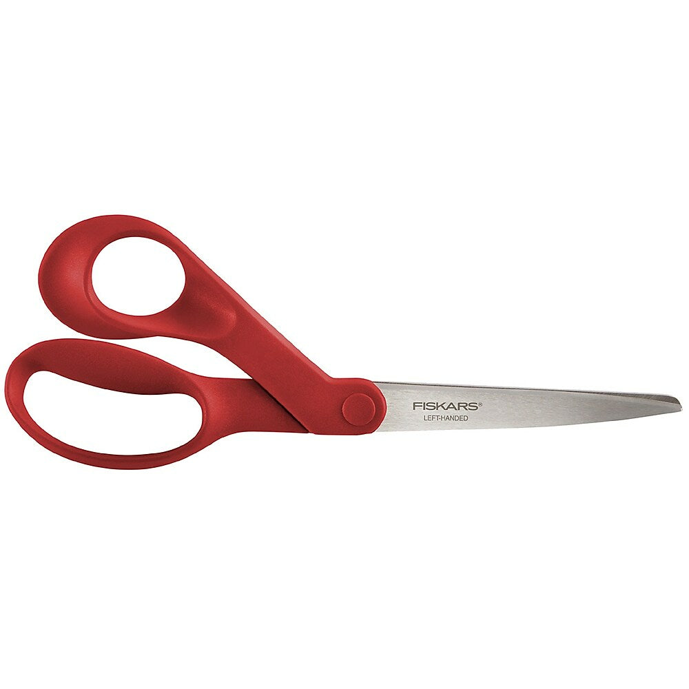 Image of Fiskars 8" Premier Left-Hand Bent Scissors - Red