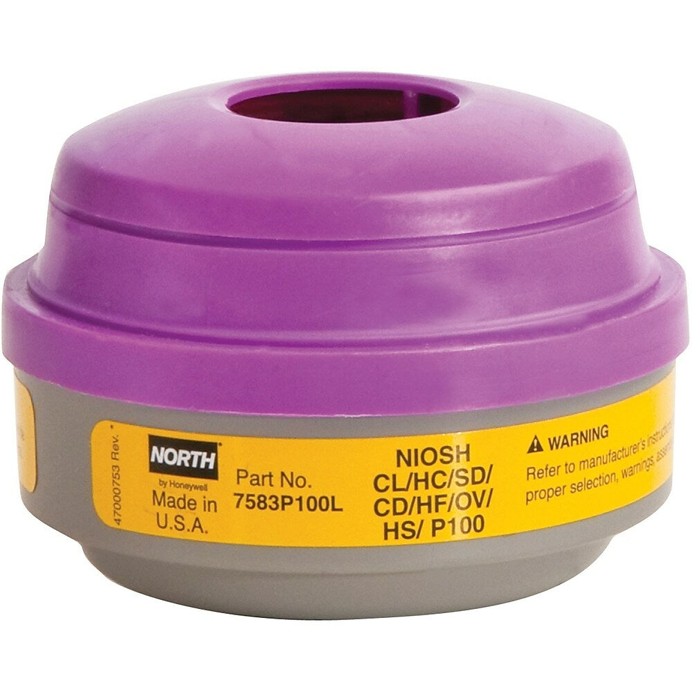 Image of Honeywell North N Series Organic Vapour/Acid Gas Respirator Cartridges for RU6500 Series Full Facepiece - 6 Pack