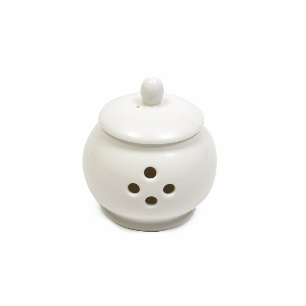 Image of Maxwell & Williams Basic Garlic Pot with Lid - White - 4 Pack