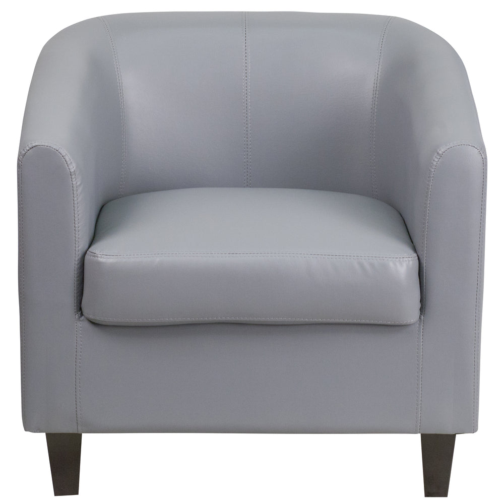 Image of Flash Furniture Grey LeatherSoft Lounge Chair