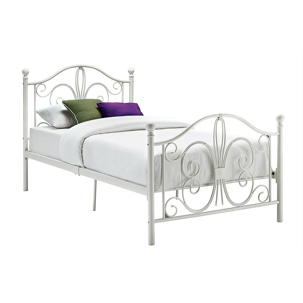 Image of DHP Bombay Metal Bed - Twin - White