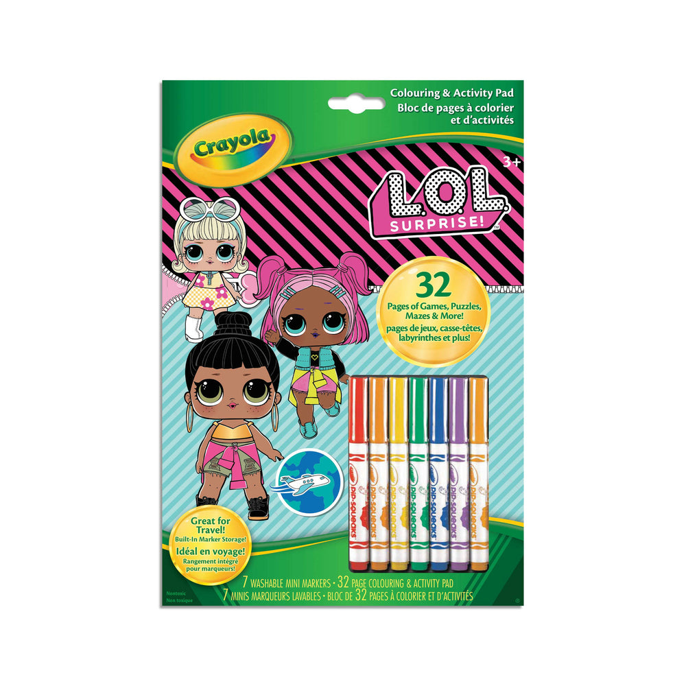 Image of Crayola Colouring & Activity Pad with Markers - L.O.L. Surprise