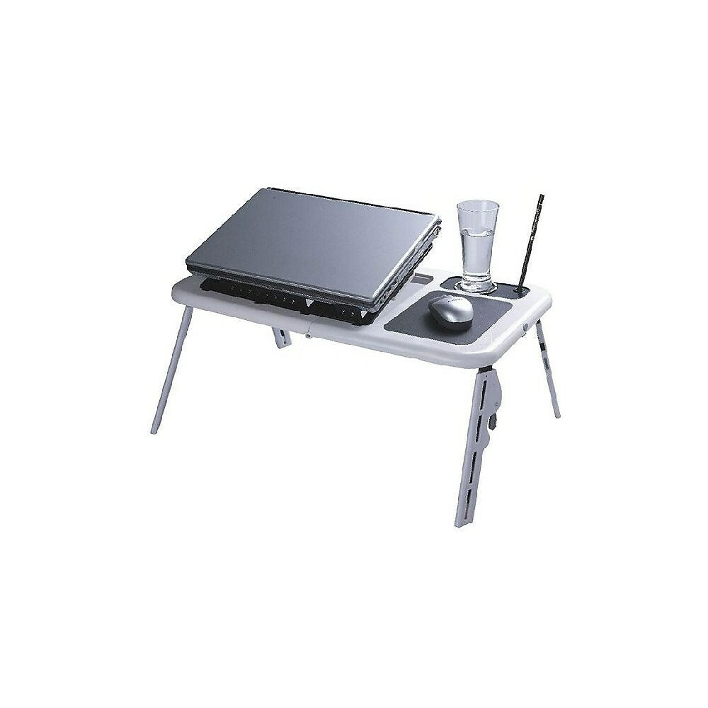 Image of MMNOX 5188A Foldable Laptop Cooling Table, Silver/Black (AS-MX-5188A)