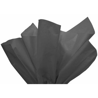 Papier de soie noir en feuilles