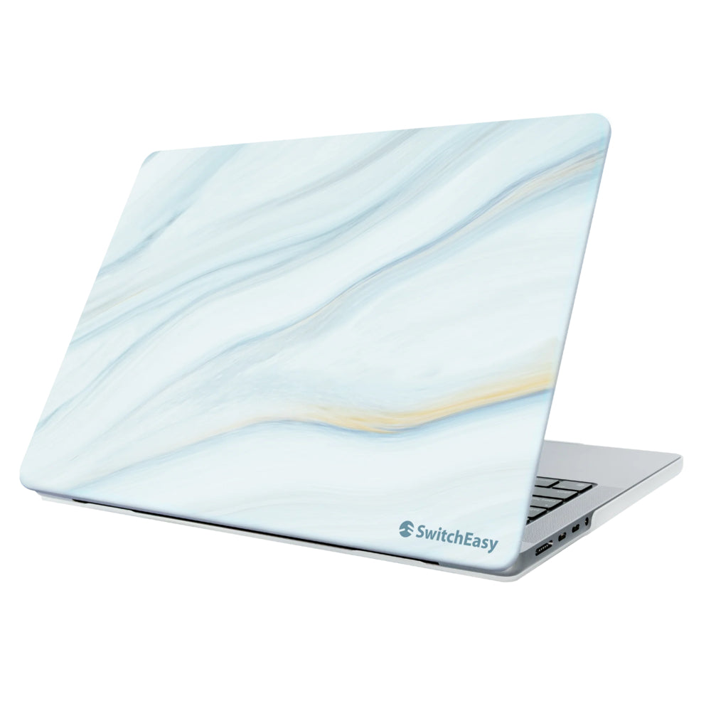 Image of SwitchEasy Artist Protective Case for MacBook Air 13.6" (M2 2022 / M3 2024) - Marble/Cloudy White